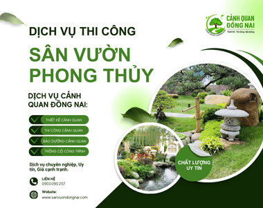 Dịch vụ Thi công sân vườn phong thủy